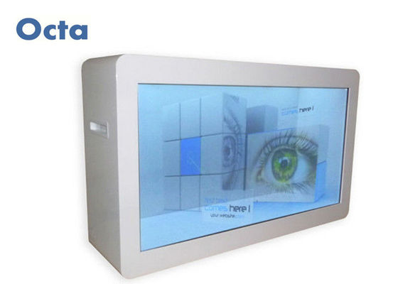 China Ventana elegante del panel transparente interactivo de la pantalla táctil 55 pulgadas para interior proveedor